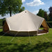 8 man tent Sibley 700 Ultimate Quad Door side view with doors open no mesh