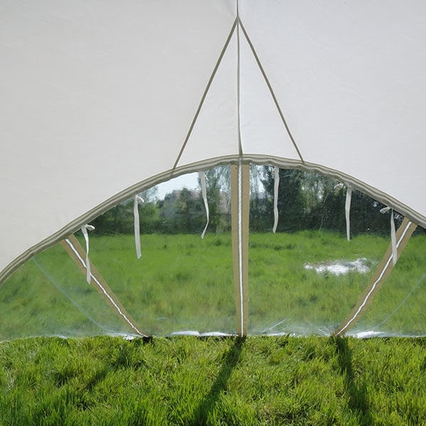 Starshade 1300 Pro Event Tent side panel clear interior view