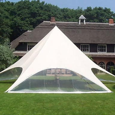 Starshade 1700 Pro Event Tent clear side panel exterior view