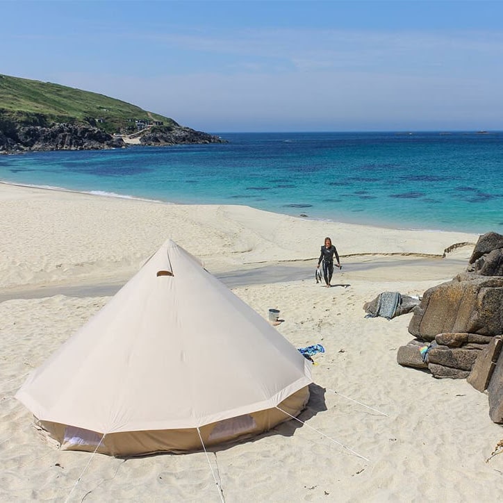 bell tent 5m Sibley 500 Ultimate on the beach
