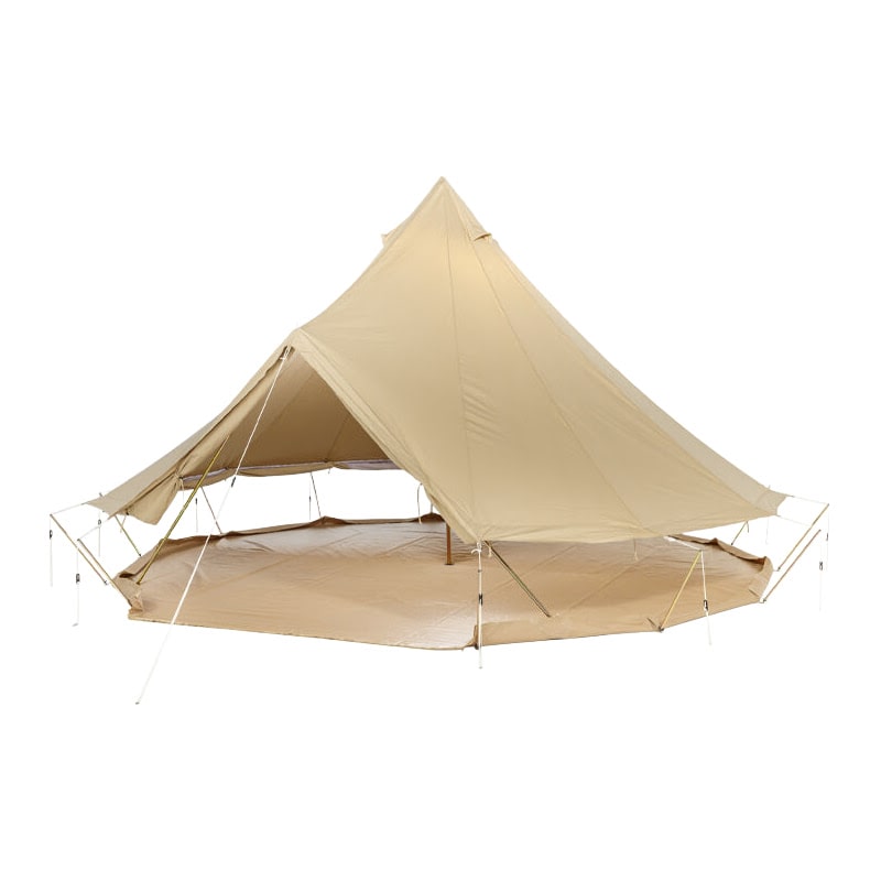 four person tent Sibley 500 Protech White Background side view doors and sides open with no mesh