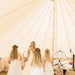 six person tent Sibley 600 Ultimate wedding flower girls inside