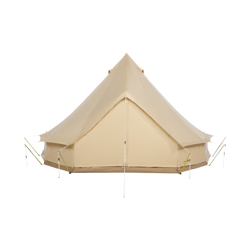 three person tent - CanvasCamp Sibley 450 Protech  white background front view everything closed