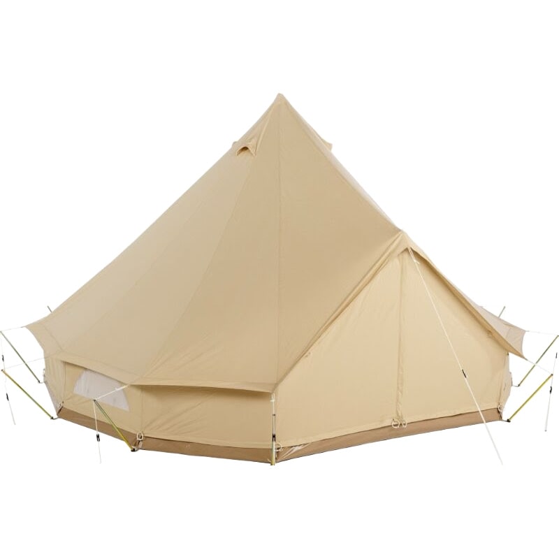 three person tent - CanvasCamp Sibley 450 Protech  white background side view everything closed